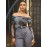 Ruched Off-The-Shoulder Printed Mesh Top
