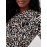 Floral Print Ruched Drape Neck Top