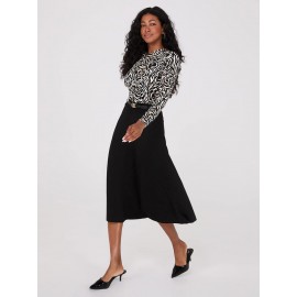 Floral Print Ruched Drape Neck Top