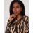 Printed Long Sleeve Jersey Top