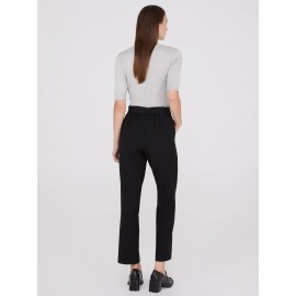 Mid-Rise Pleated Ankle Length Pants