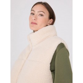 High Collar Sherpa Vest