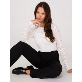 Bubble Lace Long Sleeve Top With Cami