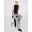 Dot Print Mock Neck Mesh Top