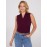 Sleeveless Pleated V-Neck Top