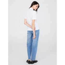 Short Sleeve Tie-Neck Top
