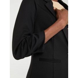 3/4 Ruched Sleeve Blazer