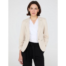 3/4 Ruched Sleeve Blazer