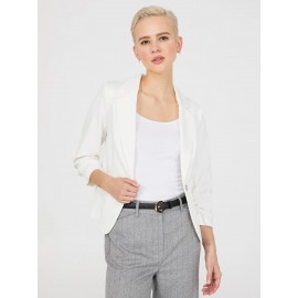 3/4 Ruched Sleeve Blazer