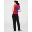 Colourwash Asymmetrical Neckline Mesh Top