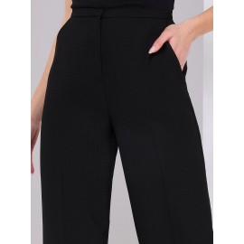 Classic Rise Wide-Leg Trousers