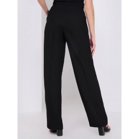 Classic Rise Wide-Leg Trousers