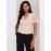 Lace Cross-Front Top With Flutter Sleeves