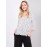 Printed V-Neck Long Sleeve Popover Blouse