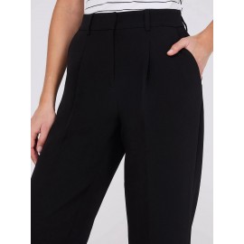 Pleated Wide-Leg Pants