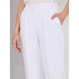 Pleated Wide-Leg Pants