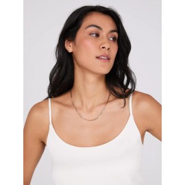 Satin Scoop Neck Tank Top