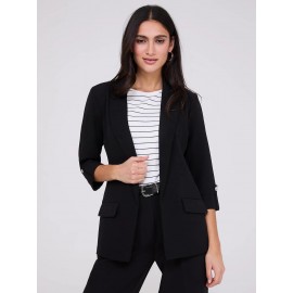 3/4 Sleeve Open Blazer