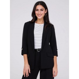 3/4 Sleeve Open Blazer