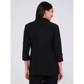 3/4 Sleeve Open Blazer
