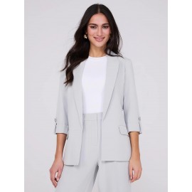 3/4 Sleeve Open Blazer