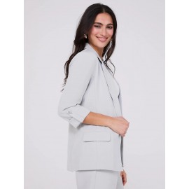 3/4 Sleeve Open Blazer