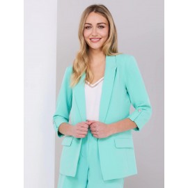 3/4 Sleeve Open Blazer