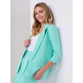 3/4 Sleeve Open Blazer