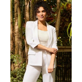3/4 Sleeve Open Blazer