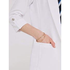 3/4 Sleeve Open Blazer
