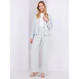 4-Button Wide Leg Pants