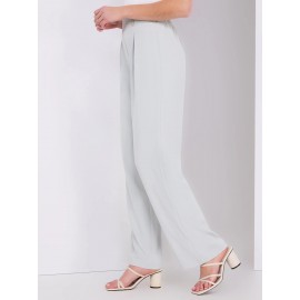 4-Button Wide Leg Pants