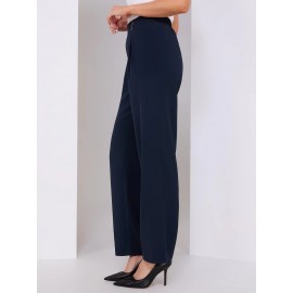 4-Button Wide Leg Pants
