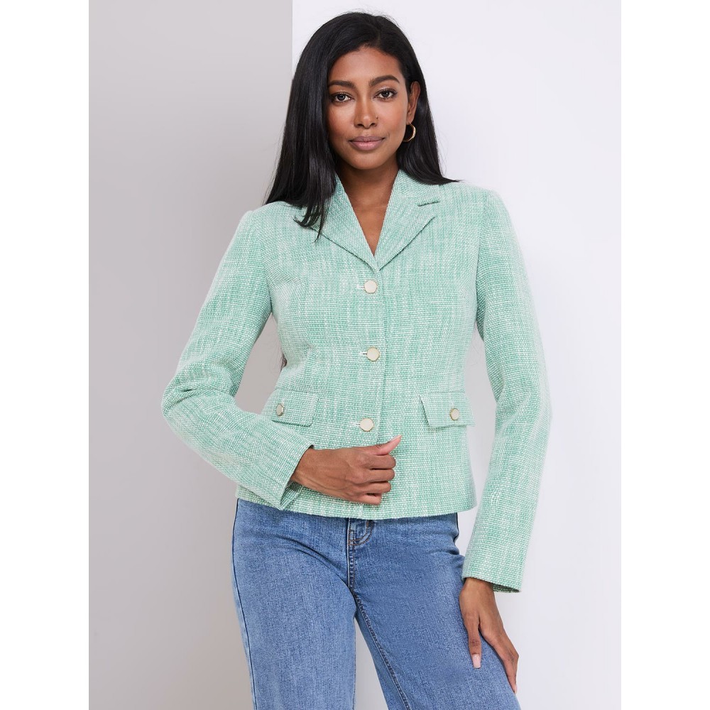 3-Button Boucle Blazer