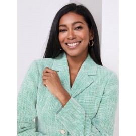 3-Button Boucle Blazer