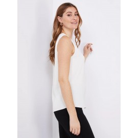 Sleeveless Textured Blouse