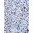 Abstract Print Button-Front Blouse With Smocked Details