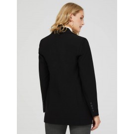 6-Button Open Blazer With Flap Pockets