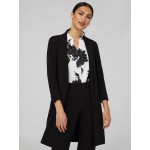 Long Open Blazer With Front Pockets