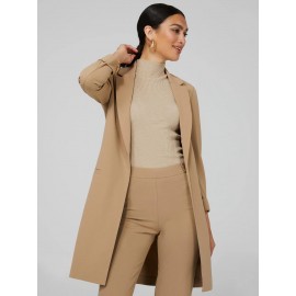 Long Open Blazer With Front Pockets