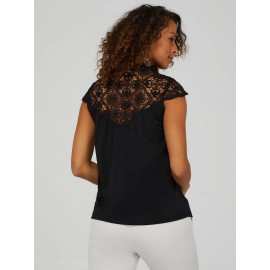 Crochet Cap Sleeve Top With Front Keyhole