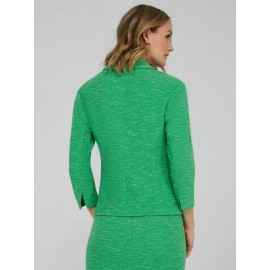 3/4 Sleeve 2-Button Boucle Blazer