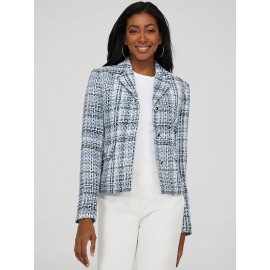 Boucle 3-Button Blazer